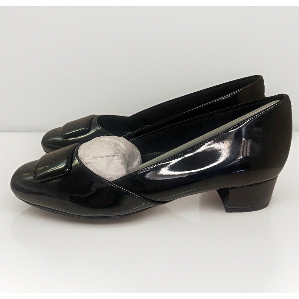 Trotters Women's Delse Slip-On Loafer, Black Leather Shoes, Size 8, New NIB